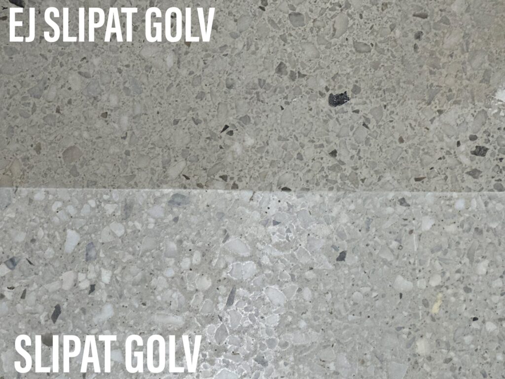 slipat ej slipat golv